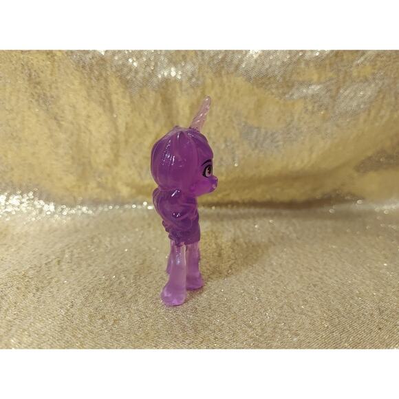 My Little Pony Crystal Theme IZZY MOONBOW 2" Figure Clear Purple MLP Horse - Picture 2 of 8